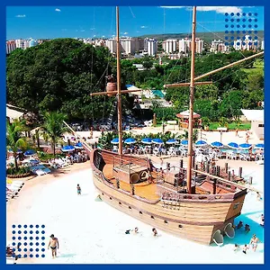 Apartamento Spazzio Diroma E Entrada Gratis No Acqua Park Diroma, Caldas Novas